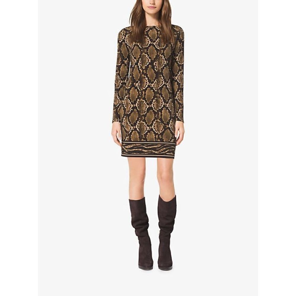 Michael Michael Kors Python-Print Matte-Jersey Sh… - image 1
